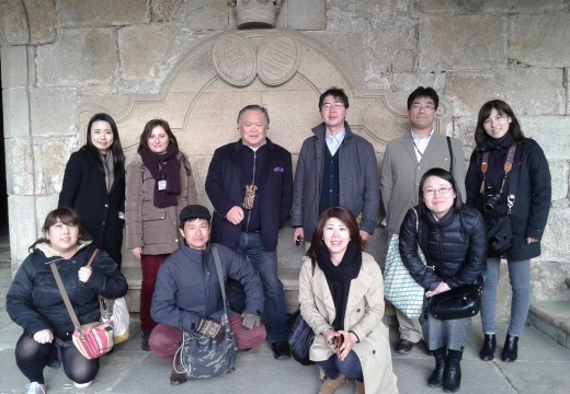Un grupo de axentes de viaxes xaponeses visitan Galicia para coñecer a súa oferta turística